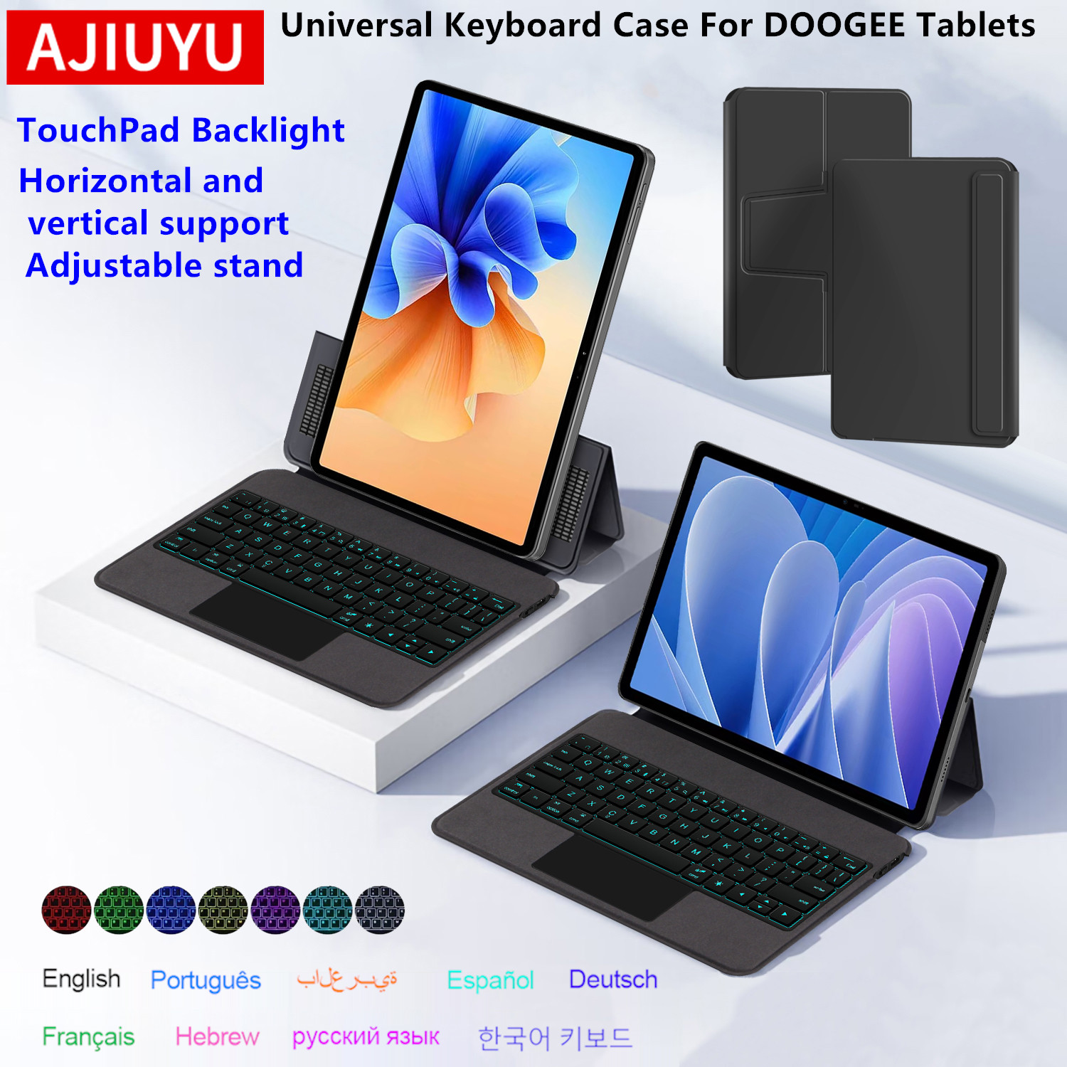 Tcl Tablet Accessories - AJIUYU Touchpad Keyboard For DOOGEE U11