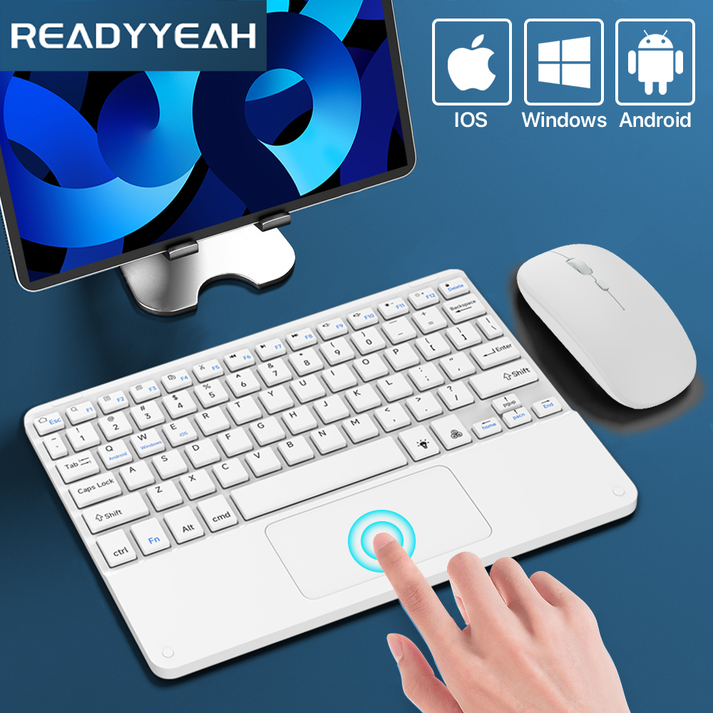 Windows Tablet Accessories - Touchpad Wireless Keyboard and Mouse Bluetooth