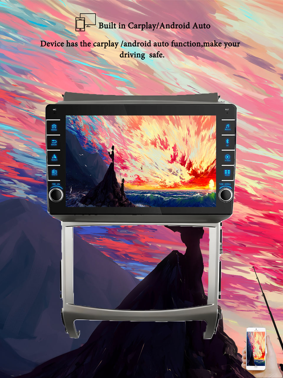 Tablet Danish Mobile & Accessories Faisalabad - 8G+128G Android14 For Hyundai Veracruz ix55