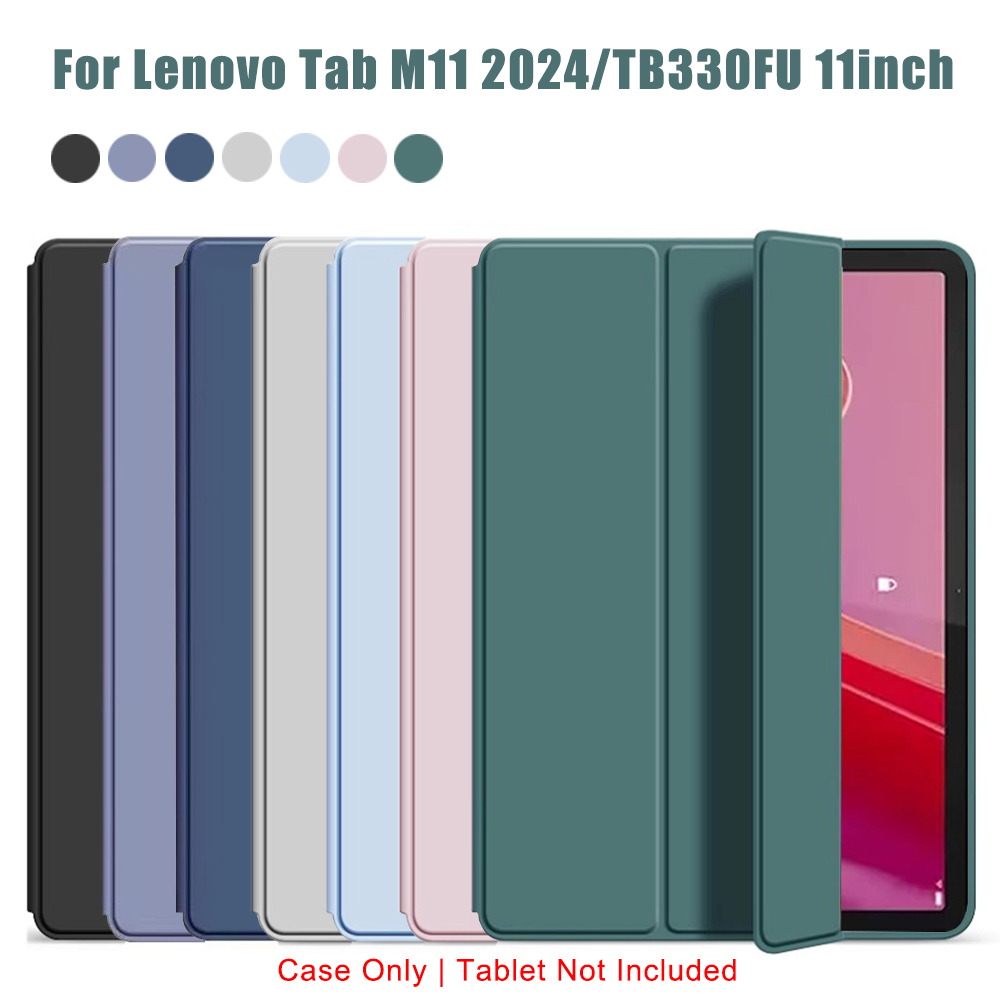 Tri-fold Flip Case For Lenovo  - Lenovo Tablet M11 Accessories recension och pris