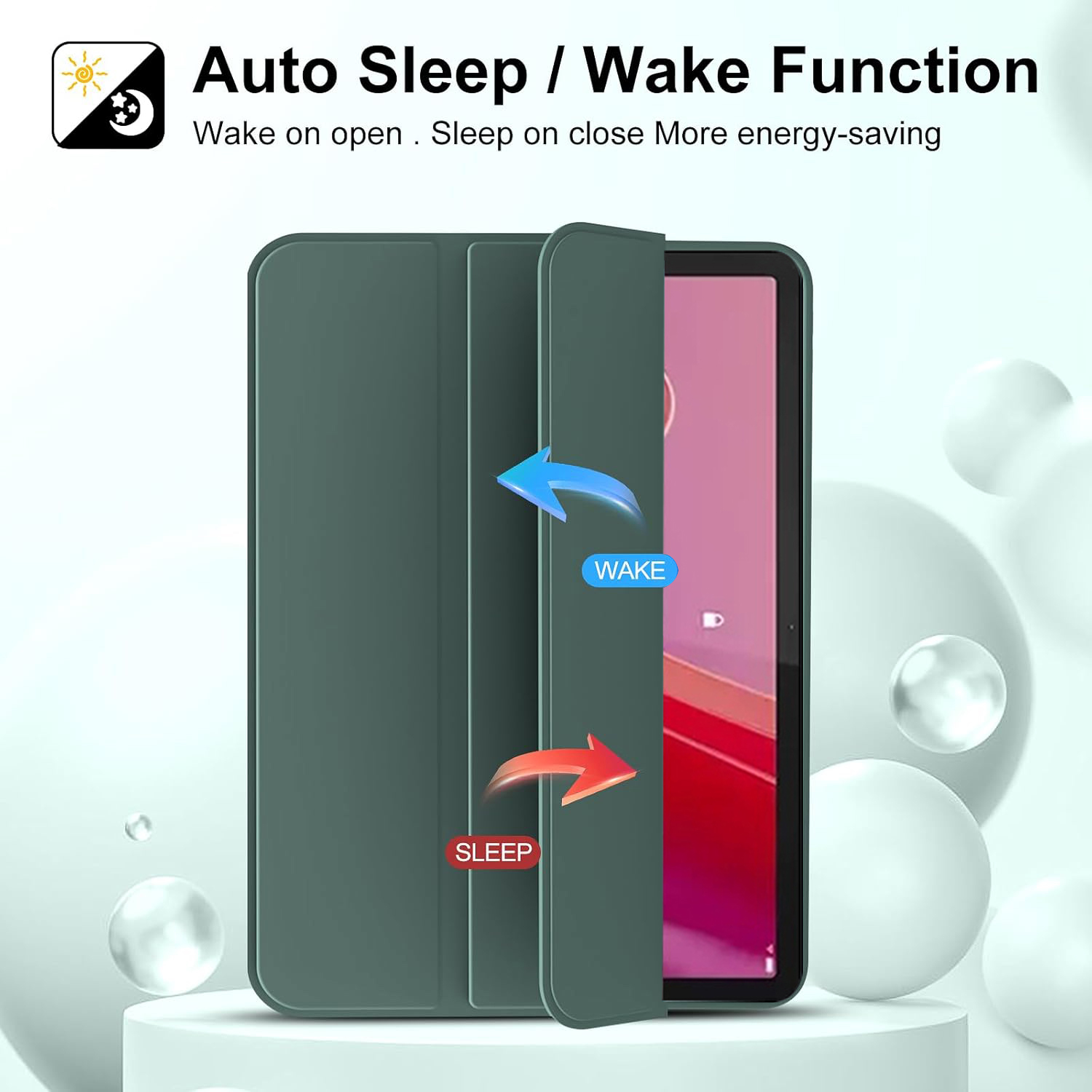 Tri-fold Flip Case For Lenovo  - Lenovo Tablet M11 Accessories recension och pris