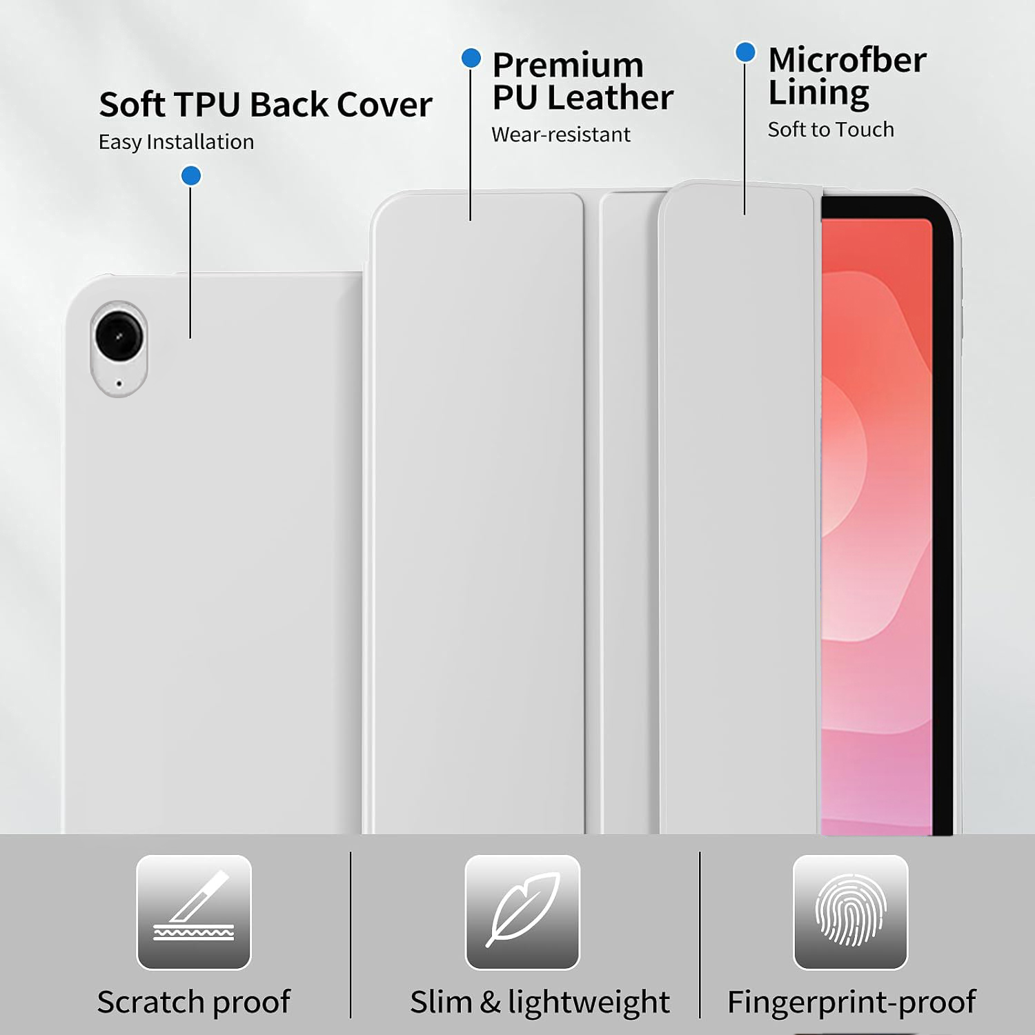 Tri-fold Flip Case For Samsung - Samsung Tablet With Accessories recension och pris