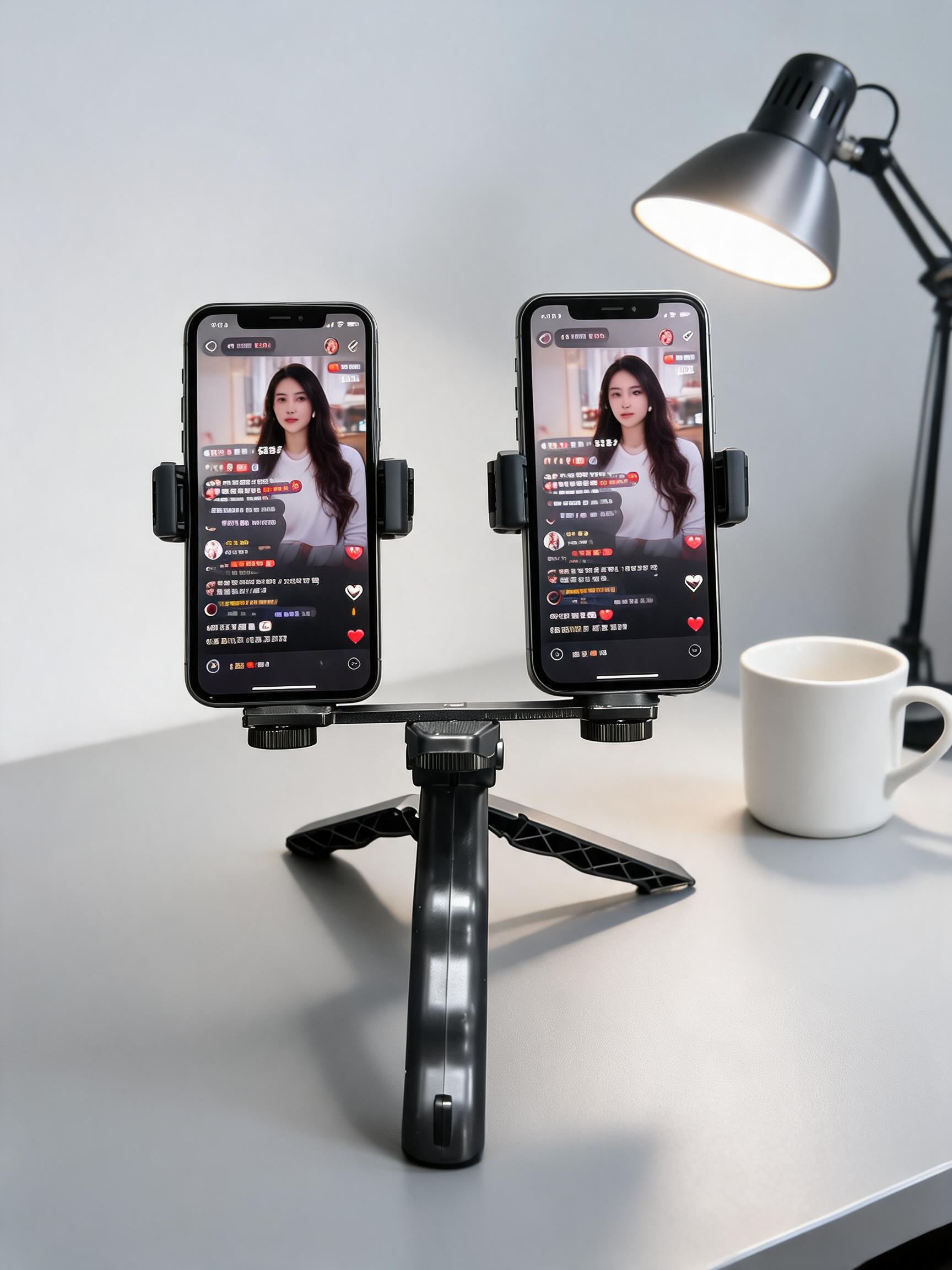 Dual Phone Live Stream Holder  - Ulefone Tablet Accessories recension och pris