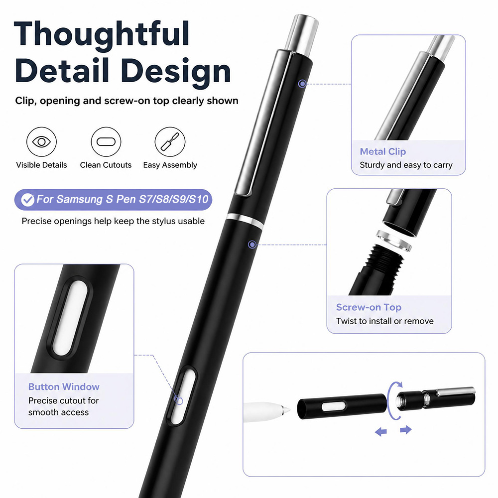 New Pencil Case S Pen For Sams - Samsung Tablet With Accessories recension och pris