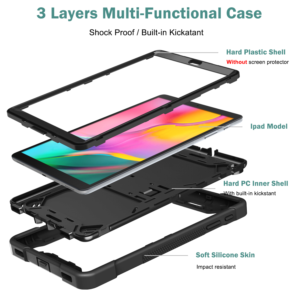 Heavy Duty Stand Case for Sams - Samsung Tablet With Accessories recension och pris