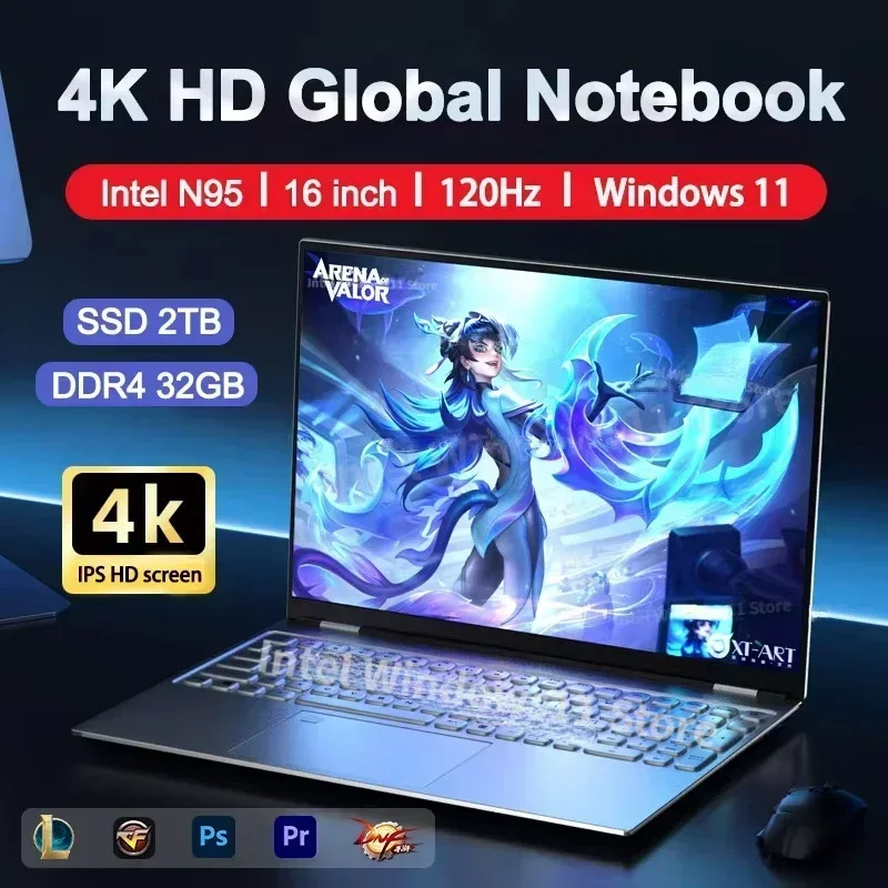 NEW  Laptop Intel N95 4K HD 12 - Windows Tablet Accessories recension och pris